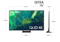 Samsung QN75Q72AAFXZC 75 Inch (191 cm) Smart TV