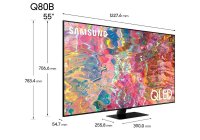 Samsung QN55Q80BAFXZC 55 Inch (139 cm) Smart TV