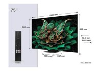 TCL 75C7K-UK 75 Inch (191 cm) Smart TV