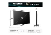 Hisense 75U7QTUK 75 Inch (191 cm) Smart TV