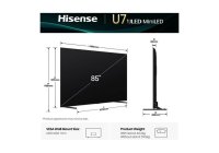 Hisense 85U7QTUK 85 Inch (216 cm) Smart TV