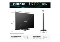 Hisense 55U7QTUK PRO 55 Inch (139 cm) Smart TV