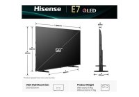 Hisense 58E7QTUK 58 Inch (147 cm) Smart TV