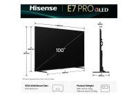 Hisense 100E7QTUK PRO 100 Inch (254 cm) Smart TV