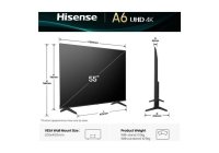 Hisense 55A6QTUK 55 Inch (139 cm) Smart TV