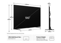 Hisense 100E7Q PRO 100 Inch (254 cm) Smart TV