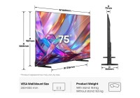 Hisense 75E7STUK 75 Inch (191 cm) Smart TV