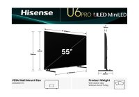 Hisense 55U6QNZ PRO 55 Inch (139 cm) Smart TV