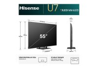 Hisense 55U7QAU 55 Inch (139 cm) Smart TV