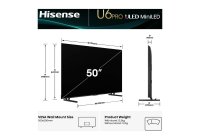 Hisense 50U6QAU PRO 50 Inch (126 cm) Smart TV