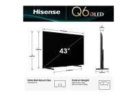 Hisense 43Q6QAU 43 Inch (109.22 cm) Smart TV