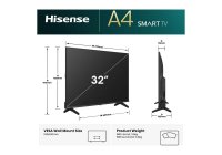 Hisense 32A4QAU 32 Inch (80 cm) Smart TV